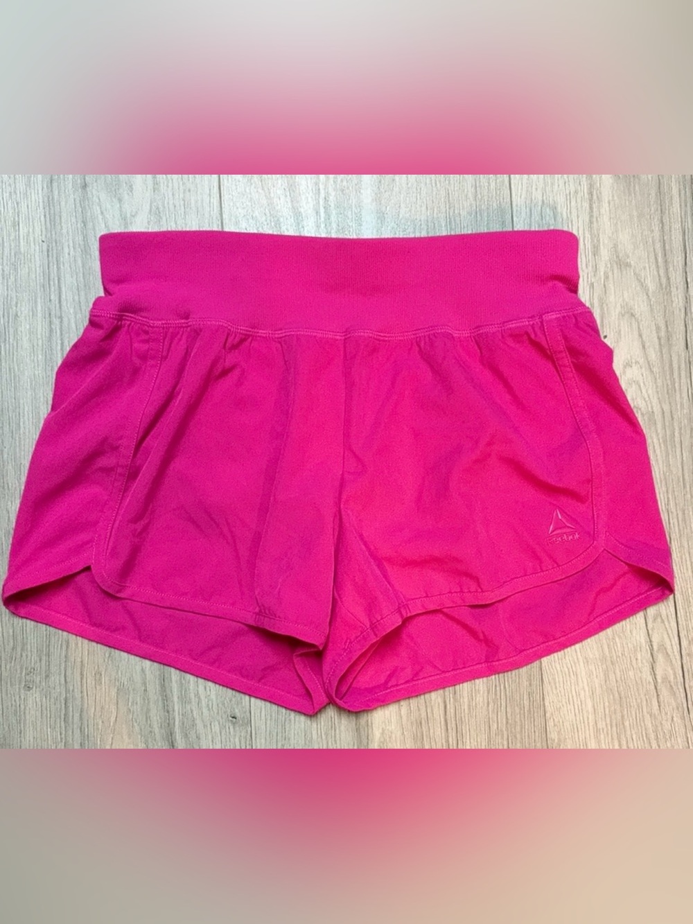 Reebok Women's Bright Pink Athletic Shorts